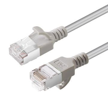 MicroConnect CAT6A U-FTP Slim, LSZH, 1.5m mrežni kabel, sivi