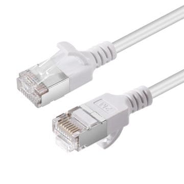 MicroConnect CAT6A U-FTP Slim, LSZH, 0.50m mrežni kabel, bijeli