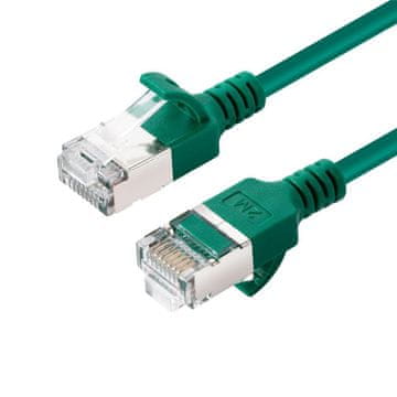 MicroConnect CAT6A U-FTP Slim, LSZH, 0.50m zeleni mrežni kabel