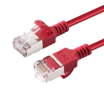 MicroConnect CAT6A U-FTP Slim, LSZH, 1.5m mrežni kabel, crveni