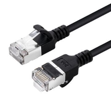 MicroConnect CAT6A U-FTP Slim, LSZH, 0.50m mrežni kabel, crni