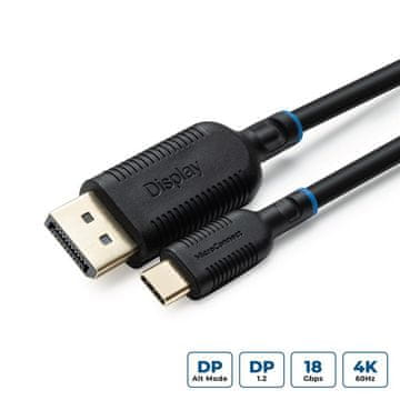 MicroConnect USB-C Displayport kabel 5m