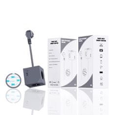 MicroConnect Razdjelnik Power Cube, 3 utičnice 1 USB A, 2 USB-C, 1,5m siva