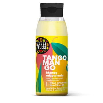 Hranjivo mlijeko za kupanje i tuširanje Mango i limunska trava + Nutri Shot E+F, 400 ml