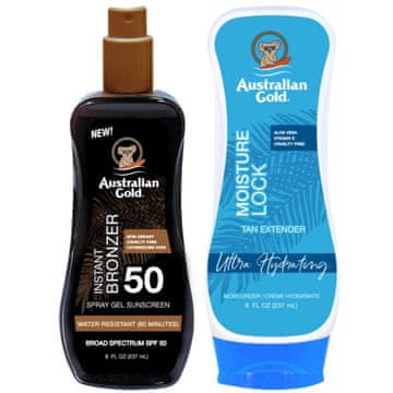 Australian Gold Australian gold sprej za tijelo s bronzerom spf50 + moisture lock 237ml
