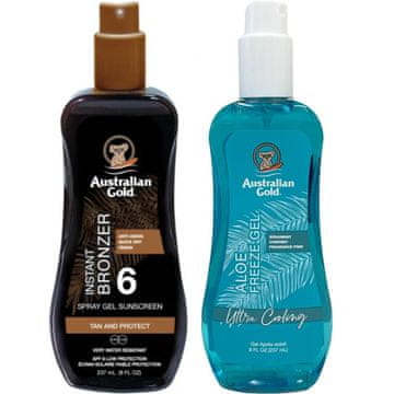 Australian Gold Australian Gold gel u spreju s bronzerom SPF6 + Aloe Freeze gel