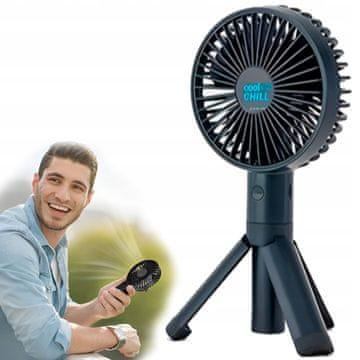 H&S Mini stojeći ventilator, ručni prijenosni sa stativom za stol