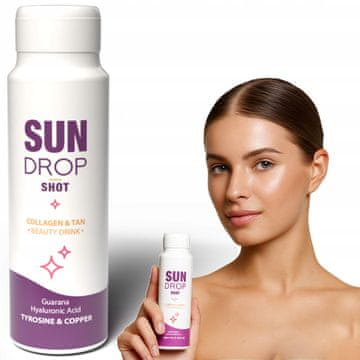 Shot za opalanie SUN DROP Collagen Tan Beauty Drink za piće s guaranom 80ml
