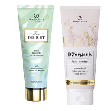 7suns 7suns Tan Delight accelerator tamnog sunčanja 250ml i krema za ruke 75ml