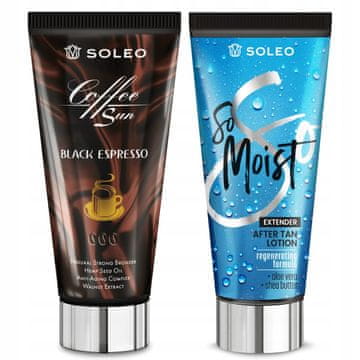 Soleo Soleo black espresso 150 ml, jaki bronzer i balzam nakon sunčanja 150 ml