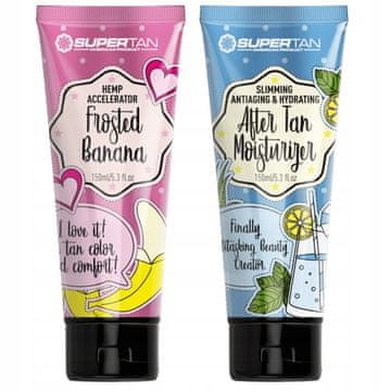 SUPERTAN FROSTED BANANA 1x ubrzivač tamnjenja 150ml i balzam After Tan 150ml