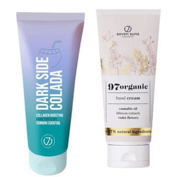 7suns 7suns dark side colada kolageni koktel za sunčanje 100ml + krema za ruke 75ml gratis