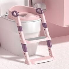 H&S Naklada za wc s ljestvama za djecu, wc stepenice kiddistep ružičasta