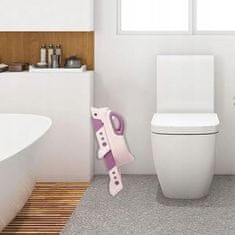 H&S Naklada za wc s ljestvama za djecu, wc stepenice kiddistep ružičasta