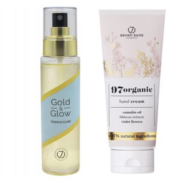 7suns 7suns gold & glow eliksir za tamnjenje ulje i krema za ruke 75ml gratis