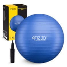4FIZJO Napuhana gimnastička lopta za vježbanje 65 cm plava