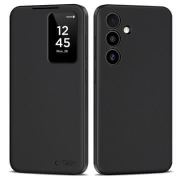 Tech-protect Smart Wallet preklopna maska za Samsung Galaxy S25 FE, crno