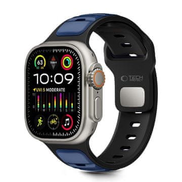 Tech-protect Iconband Line remen za Apple Watch 44/45/46/49mm, black/navy