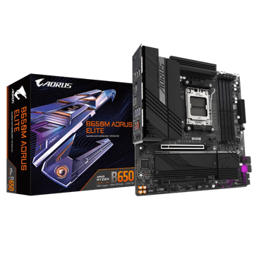 Gigabyte B650M AORUS ELITE, DDR5, SATA3, USB3.2Gen2x2, DP, 2.5GbE, AM5 mATX