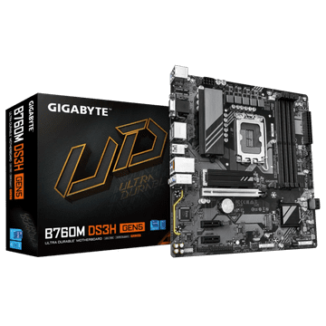 Gigabyte B760M DS3H GEN5, DDR5, SATA3, USB3.2Gen2, DP, LGA1700 mATX