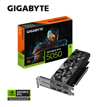 Gigabyte Grafička kartica GeForce RTX 5050 OC Low Profile 8G, 8GB GDDR6, PCI-E 5.0