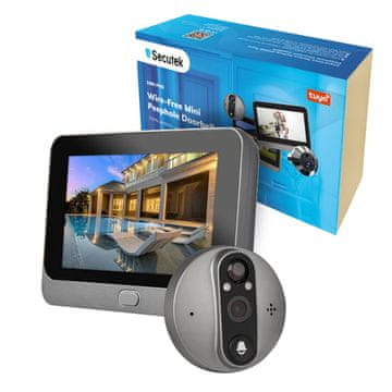 Secutek WiFi digitalni špijunka za vrata SRT-PD8