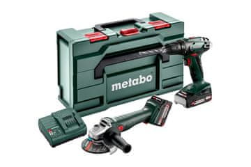Metabo Kombinirani set 18V BS18+W18 L9-125 1*2.0AH 1*4.0AH - ME 685204500
