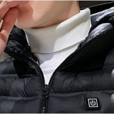 VIVVA® Grijani električni prsluk s kapuljačom USB, termalni prsluk s 3 razine grijanja | LANDWEAR, M