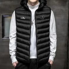 VIVVA® Grijani električni prsluk s kapuljačom USB, termalni prsluk s 3 razine grijanja | LANDWEAR, M