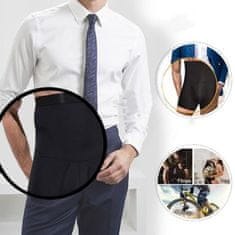 VIVVA® Muški pojas za mršavljenje i oblikovanje trbuha, kompresijski i udoban steznik | CORFITMAN, crna, S