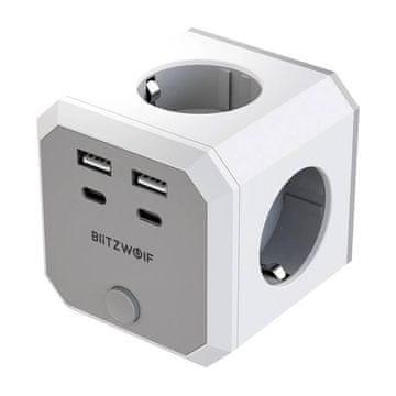 Blitzwolf Blitzwolf 8-U-1 Power Cube Za Punjenje 4Xac 2X Usb-A 2X Usb-C