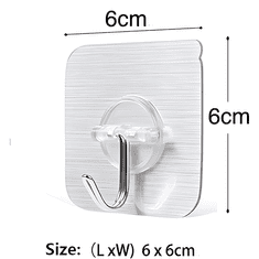 HOME & MARKER® Samoljepljive kuke za zid, bez bušenja, set od 10 kom nosivosti do 15 kg za kuhinju i kupaonicu | STICKYHOOKS