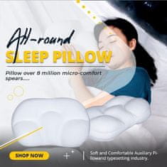 HOME & MARKER® Anatomski ortopedski jastuk za spavanje, mekano punjenje za anti-age i spavanje na boku | FLIPSLEEP