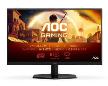 AOC 27G42E monitor, 68,6 cm (27), FHD, IPS, G-Sync compatible, 180 Hz
