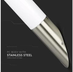 V-TAC Vanjska zidna svjetiljka od nehrđajućeg čelika E27 IP44 