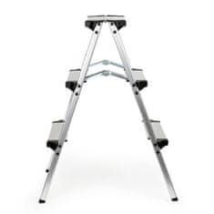 Wiltec Alu dvostrane sklopive ljestve - 2 × 2 stepenice 73 cm protiv klizanja