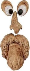 HOME & MARKER® Vrtna figura Stari nasmiješeni muškarac (skulptura A), dekorativni kip za vrt | SCULPTURE