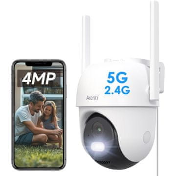 Arenti vanjska nadzorna kamera OP1, 4MP 2K, PTZ, dvopojasni Wi-Fi