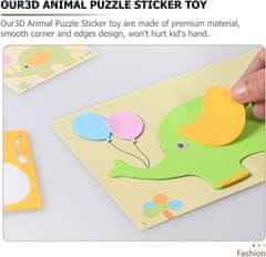 JOJOY® 3D naljepnice od EVA pjene (12 listova) | STICKYFUN Životinje