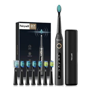 FairyWill Punjiva četkica za zube crna + 8 nastavaka