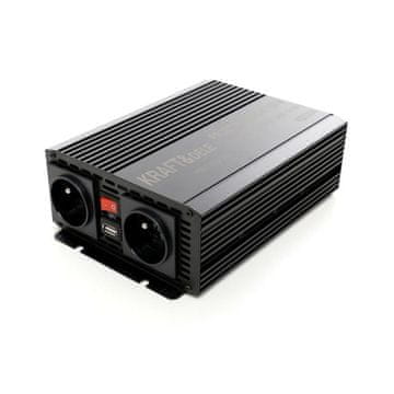 Kraft&Dele 12V pretvarač napona 1400W - 2 utičnice