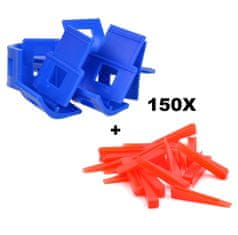 GEKO Set odstojnih odstojnika za polaganje keramike -150 kom