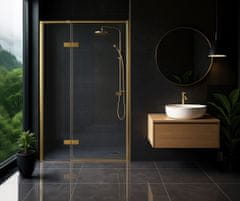 REA Tuš vrata Rea Atlas 100 Brush Gold