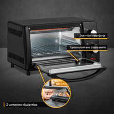 First Austria Električna pećnica mini FIRST FA-5041-2, 10L, 800W