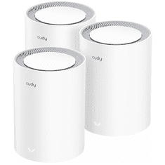 Cudy AX3000 Wi-Fi 6 Mesh 2.5G Solution 3-pack, bijela, Wi-Fi sustav