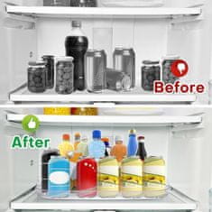 HOME & MARKER® Rotirajući organizator za hladnjak 360°, okretna polica za začine i hranu 35x26x3,5 cm | SPINTRAY