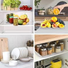 HOME & MARKER® Rotirajući organizator za hladnjak 360°, okretna polica za začine i hranu 35x26x3,5 cm | SPINTRAY