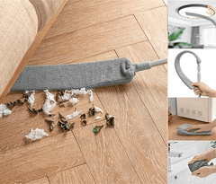 HOME & MARKER® Teleskopski čistač prašine s krpom od mikrovlakana, perivi brisač za visoka i teško dostupna mjesta | ARTICLEAN