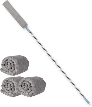 HOME & MARKER® Teleskopski čistač prašine s krpom od mikrovlakana, perivi brisač za visoka i teško dostupna mjesta | ARTICLEAN