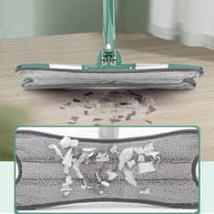 HOME & MARKER® Mop za podove u obliku slova X s rotirajućom glavom i mikrovlaknima, višenamjenski čistilec | MOPEX